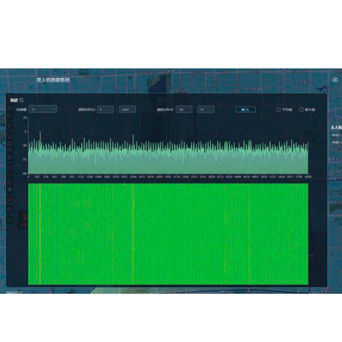 3000m-6000m IP66 Przenośny detektor dronów 16GB System platformy dowodzenia łącza 2