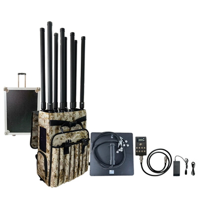8 kanałów plecak Drone jammer wzmacniacz anty FPV Drone GPS jamming