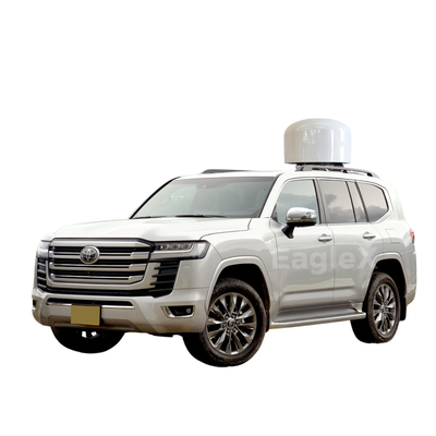 50MHz~6GHz wykrywanie + uderzenie drona jammer Land Cruiser przekształcony w antydrona SUV pojazd anty-FPV system