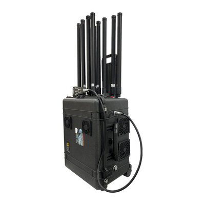 8 Kanał 3KM Trolley Style Drone Jammer 1.2GHz 1.4GHz 1.5GHz 2.4GHz 5.2GHz 5.8GHz