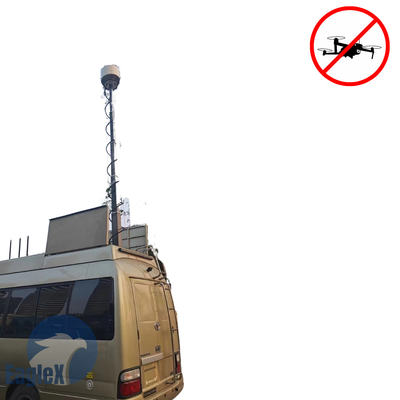 5KM Counter Drone System 30MHz-6GHz UAV FPV Jamming Solution