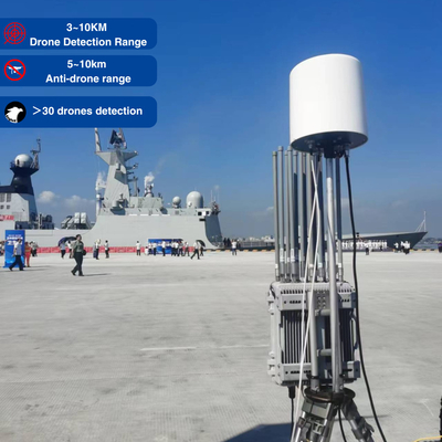 3-10KM Stały zewnętrzny FPV Drone Jammer Detekcja zakłócania All In One System Jamming