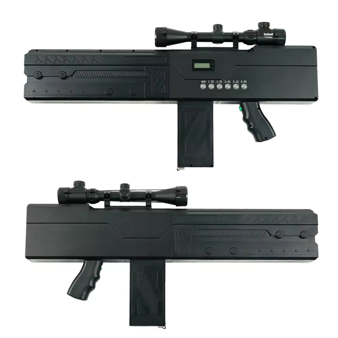 6 pasma DJI UAV Jammer Gun 1-2KM Anti FPV Drone Gun 900MHz 1.5G 2.4G 5.8G 0