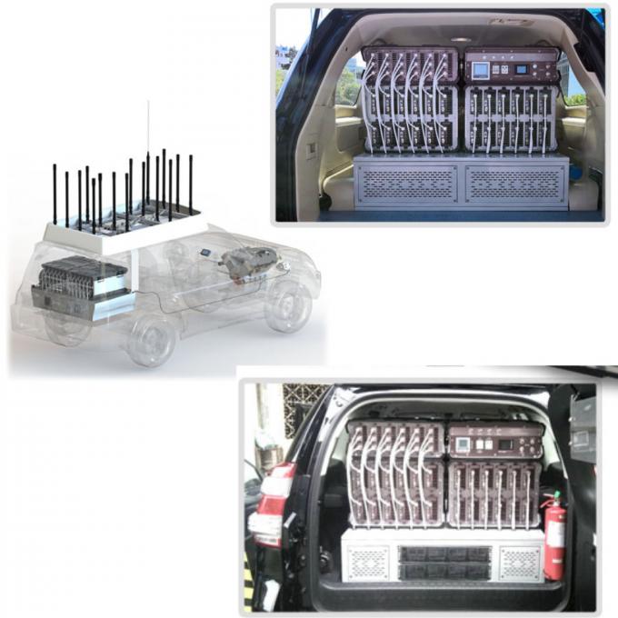 Zmodyfikowany SUV Anty Drone Signal Jammer Pojazd Full Frequency Drone Signal Scrambler 0