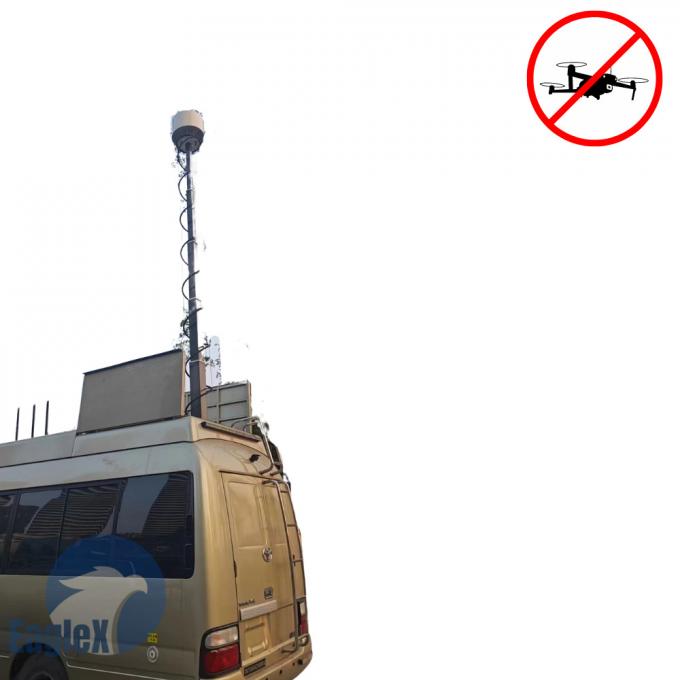 5KM Counter Drone System 30MHz-6GHz UAV FPV Jamming Solution 0