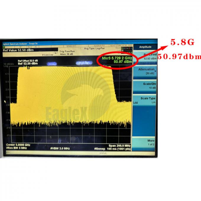 5Moduł wzmacniacza radiowego o częstotliwości.8GHz 5725-5850MHz Moduł zakłócania częstotliwości radiowej wzmacniacza 0