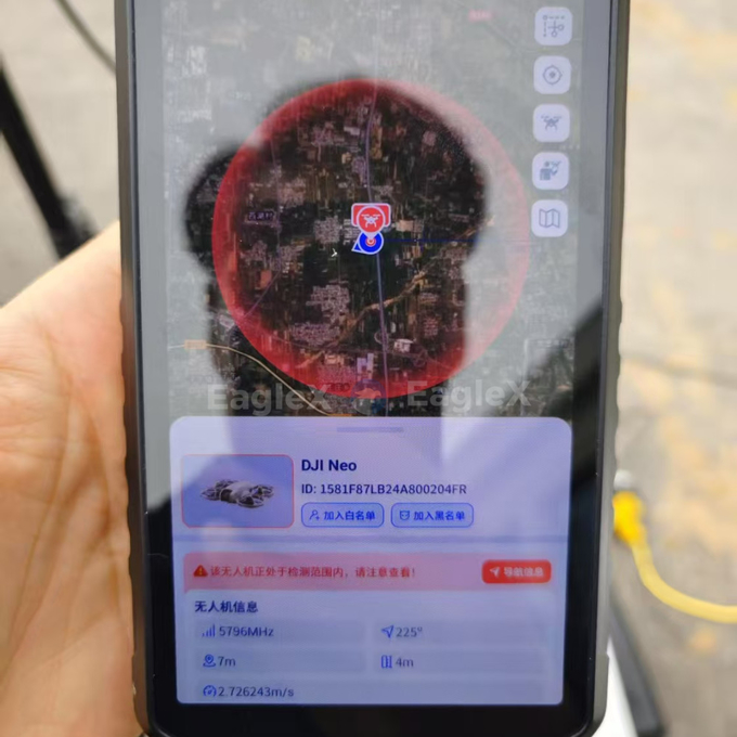 FPV ręczny detektor dronów 4KM 4000M Długodystansowy mobilny przenośny DJI UAV AUTEL Detekcja pasywny detektor dronów 5
